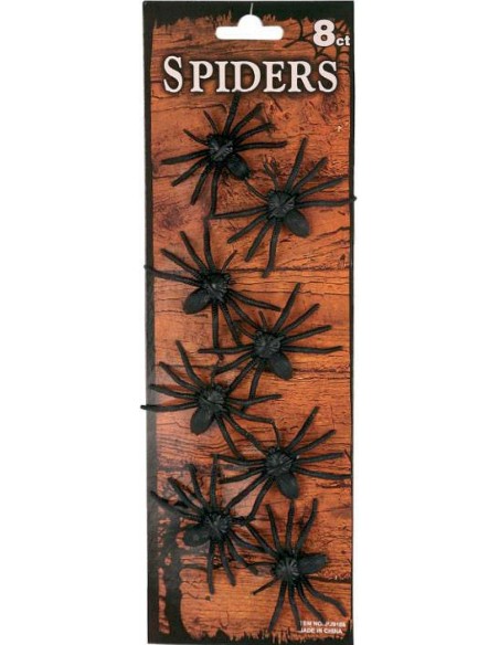 8 araignées noires