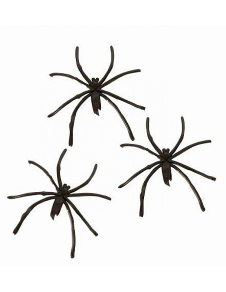 20 petites araignées noires