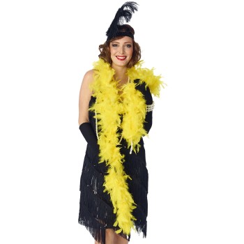 Boa à plumes couleur