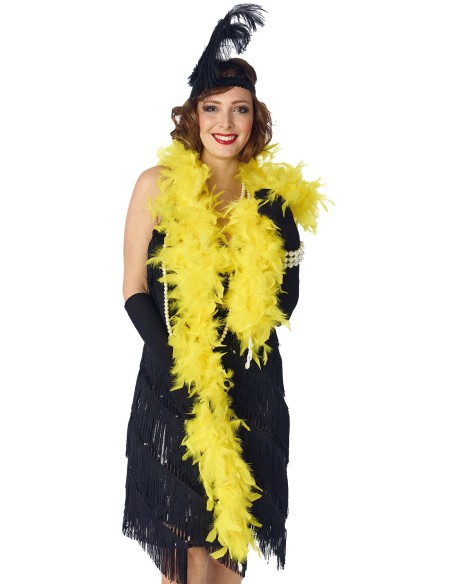 Boa à plumes couleur
