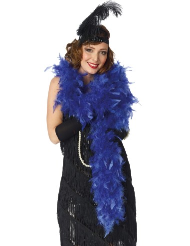 Boa à plumes couleur