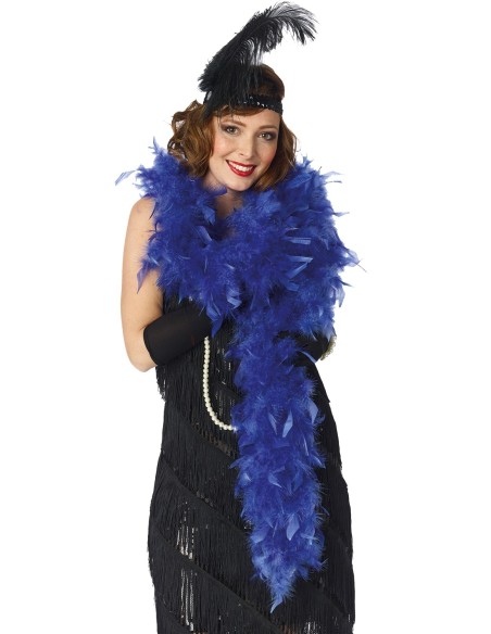 Boa à plumes couleur