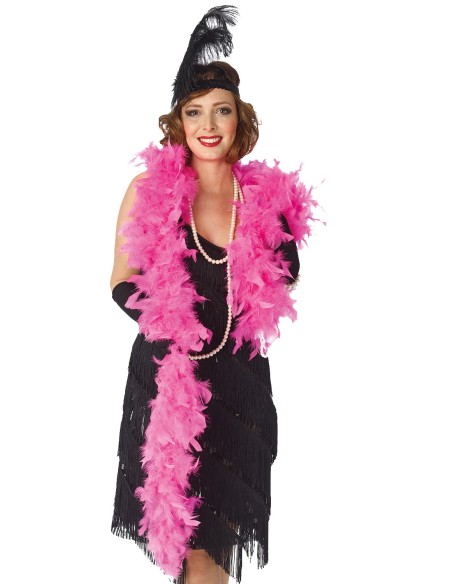 Boa à plumes couleur
