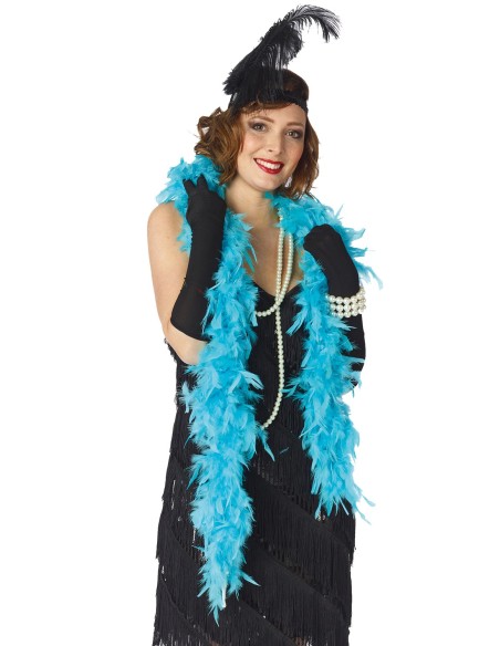 Boa à plumes couleur