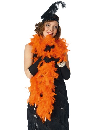 Boa à plumes couleur