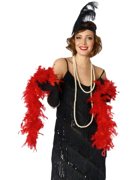 Boa à plumes couleur