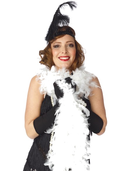 Boa à plumes couleur
