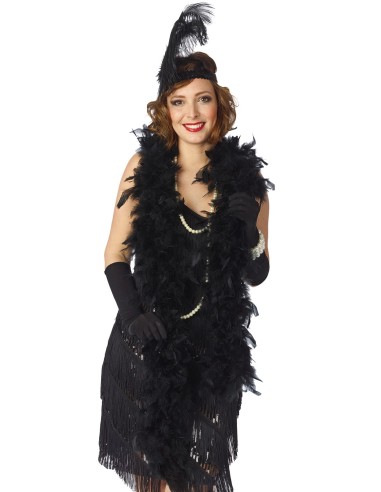 Boa à plumes couleur