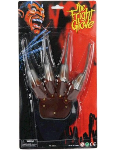 Gant main de Freddy avec griffes