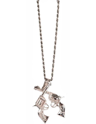 Collier cow-boy double révolvers