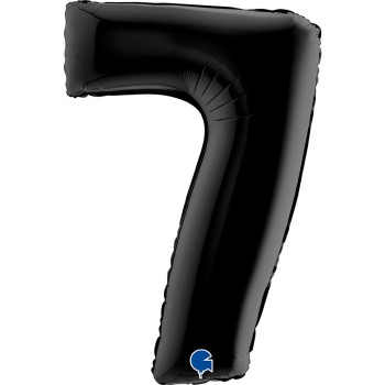 Ballon chiffre 7 noir géant