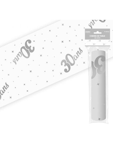 Chemin de table 30 ans pour fêter un anniversaire