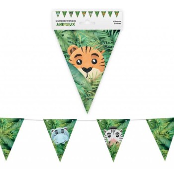 Guirlande fanions animaux 3m