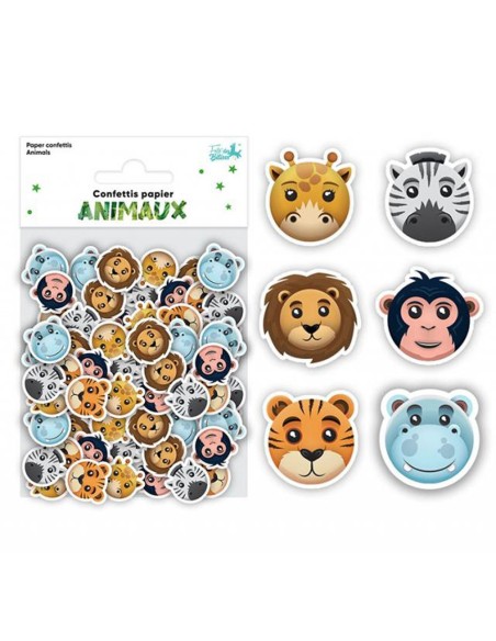 confettis de table animaux