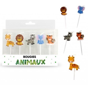 5 bougies animaux