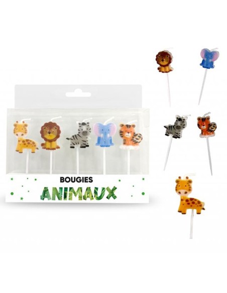 5 bougies animaux