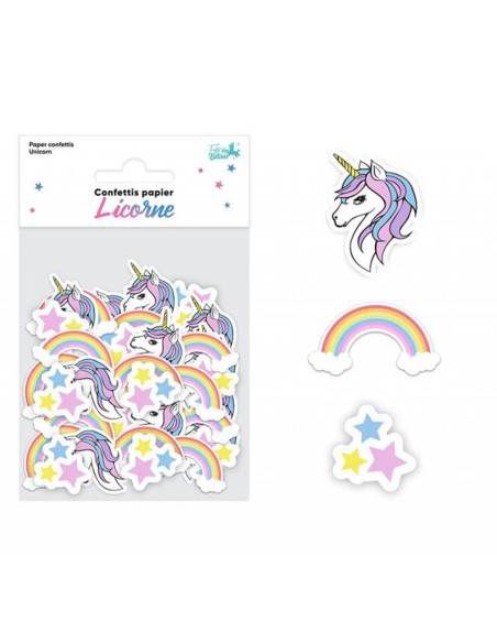 Confettis de table licorne