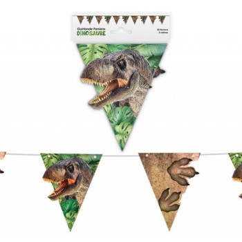 Guirlande fanions dinosaure 3m