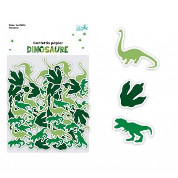 Confettis de table dinosaure