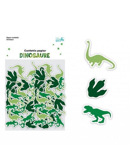 Confettis de table dinosaure