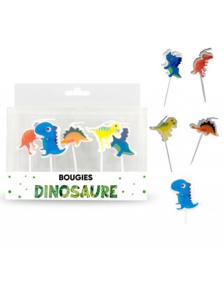 5 bougies dinosaure