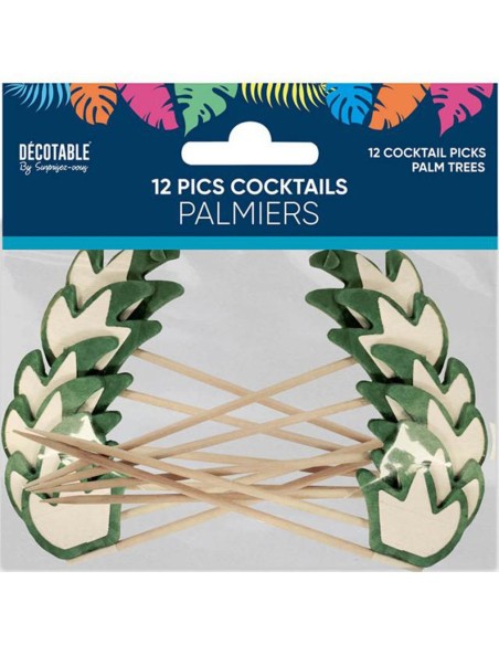 12 pics cocktail palmier