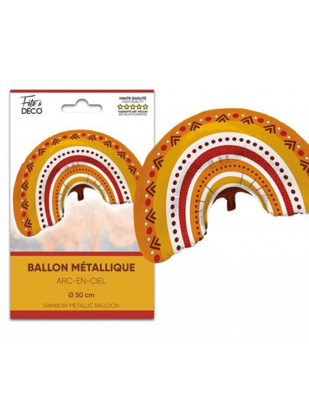 Ballon arc-en-ciel bohème