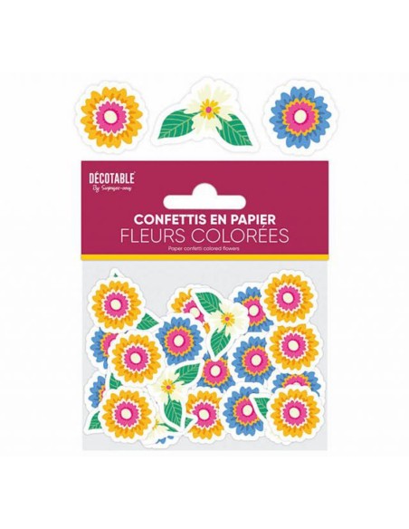 Confettis de table floral