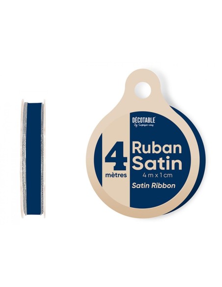 Ruban satin uni couleur 4m