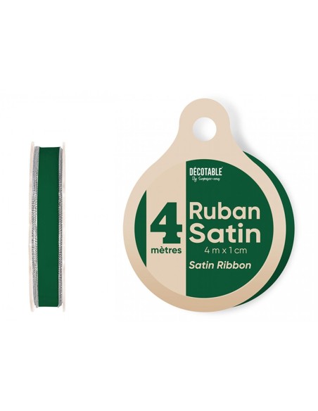 Ruban satin uni couleur 4m