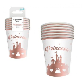 6 gobelets princesse