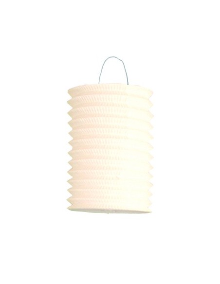 Lampion cylindrique blanc
