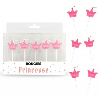5 bougies couronne princesse