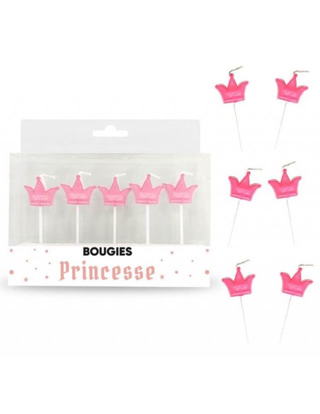 5 bougies couronne princesse