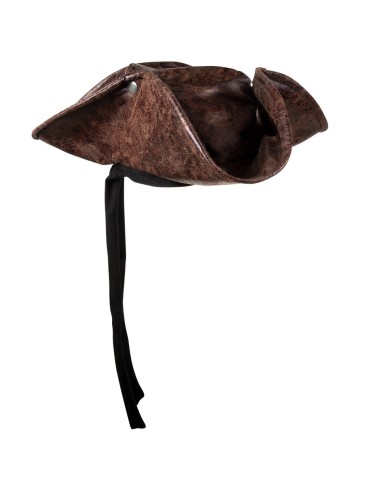 Tricorne pirate marron avec bandeau