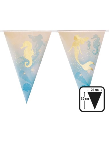Guirlande fanions sirène 4m