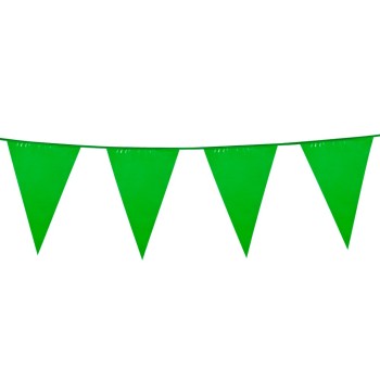 Guirlande fanions vert 10m