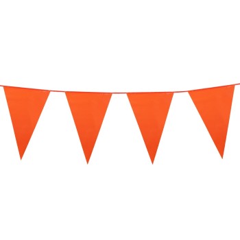 Guirlande fanions orange 10m