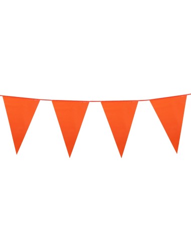 Guirlande fanions orange 10m