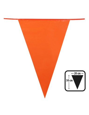 Guirlande fanions orange 10m