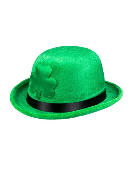 Chapeau melon trèfle vert