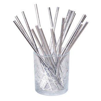 20 pailles argent