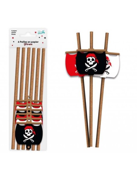 6 pailles pirate