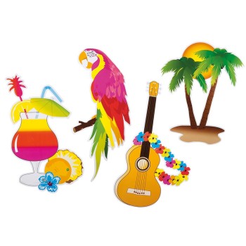 4 décorations îles Hawaï