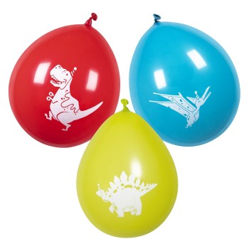 6 ballons dinosaure