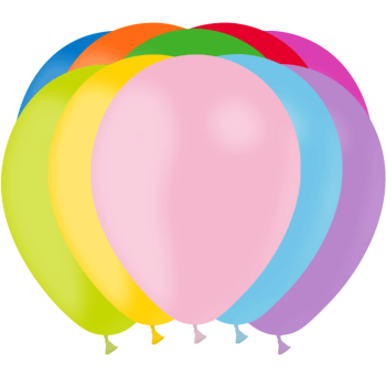 24 ballons couleurs assorties
