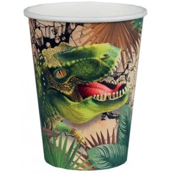 10 gobelets dinosaure