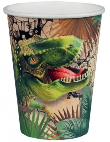 10 gobelets dinosaure