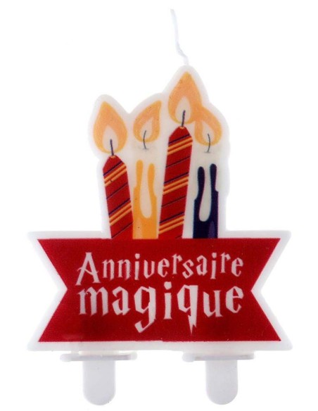 Bougie anniversaire magique sorcier