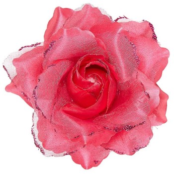 Rose rouge avec attache